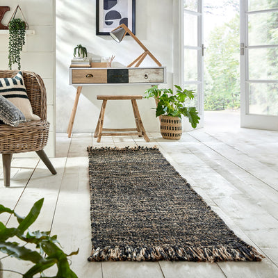 Tapis de couloir Jute et laine 60x230cm