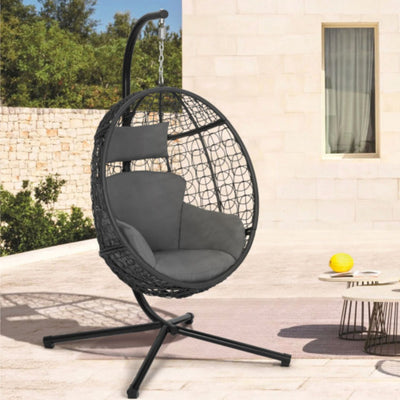 Fauteuil suspendu gris