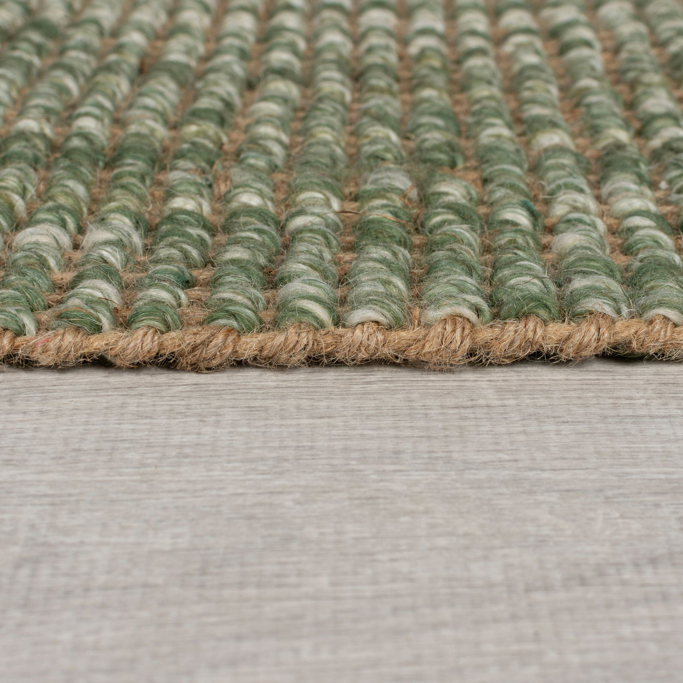 Tapis en jute Ombre vert 200x290cm