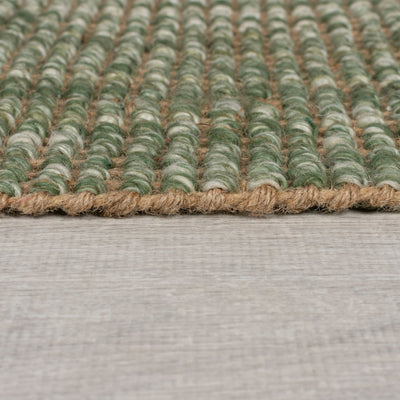 Tapis en jute Ombre vert 200x290cm