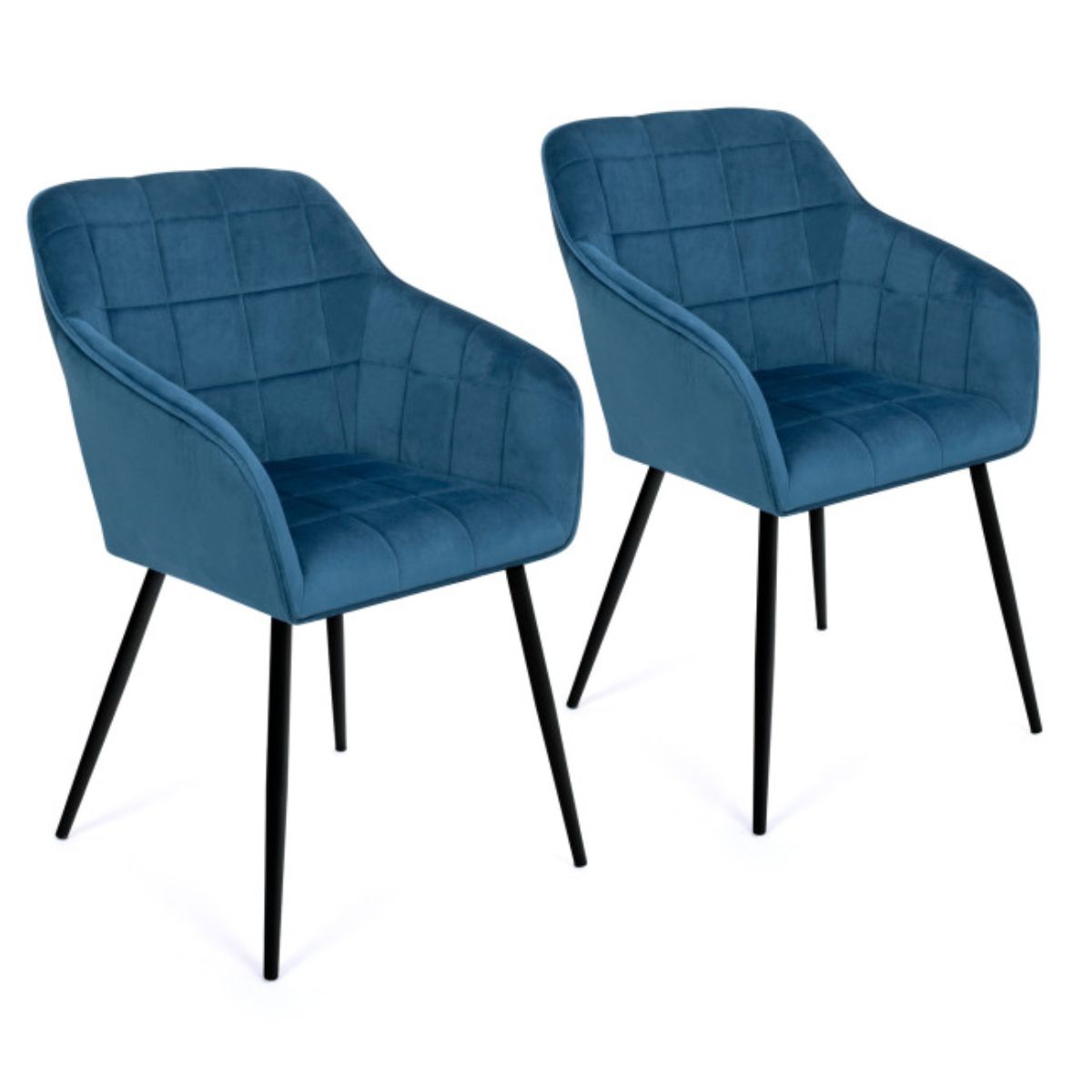 Lot de 2 fauteuils Melinda Bleu