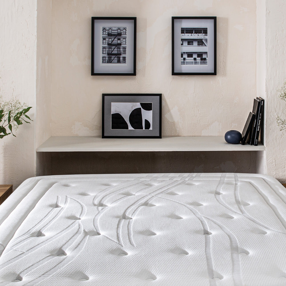 Matelas haut de gamme ressorts et mémoire de forme