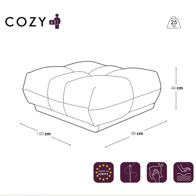 Pouf COZY Bouclette SIA Home