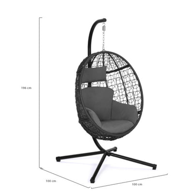 Fauteuil suspendu gris