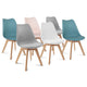 Lot de 6 chaises scandinaves Nordia mix couleurs