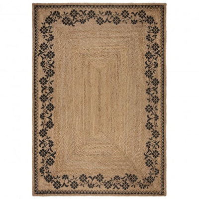 Tapis Jute Beige et noir Maisie 120x170cm