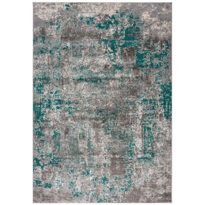 Tapis Vintage Gris et Vert