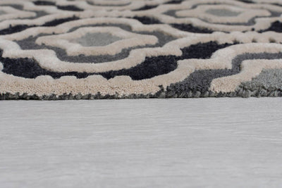 Tapis en laine Gris Amira