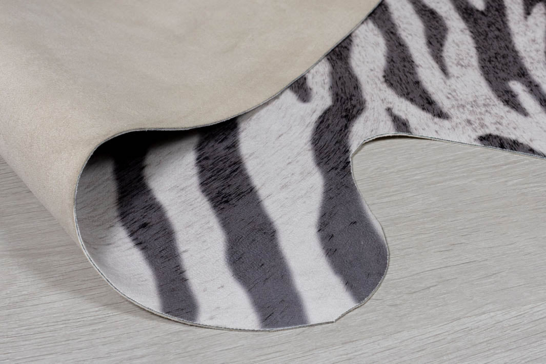 Tapis effet peau de Zebre