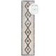 Tapis lavable de couloir Millie losange