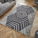 Tapis en laine Harlow Gris