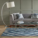 Tapis en laine Treillis Bleu