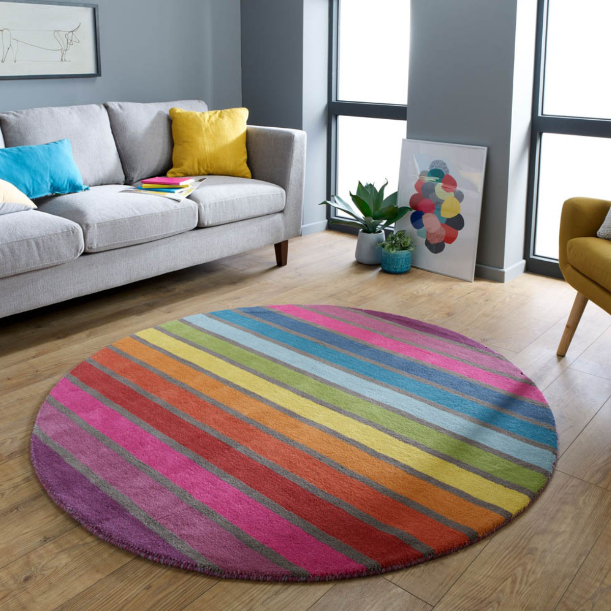 Tapis rond Candy