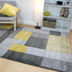 Tapis Cosmos Gris et jaune