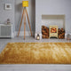 tapis shaggy jaune