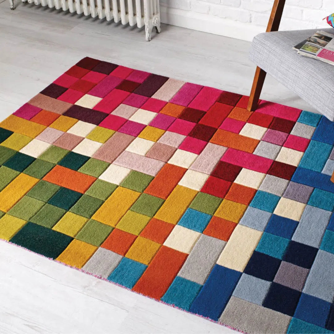 tapis graphique coloré