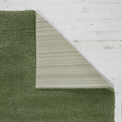 Tapis shaggy vert olive