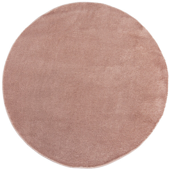 Tapis rond Isla rose